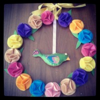 Keçeden kapı süsü